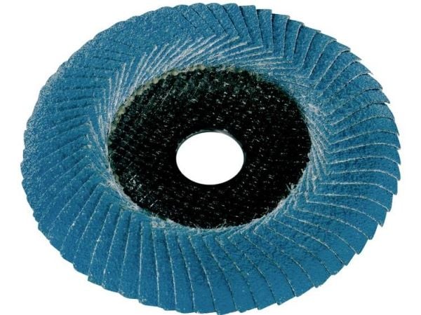 Metabo 626462000, Sammenleggbar skive, Flatt senter, Metall, Rustfritt stål, Stål, Alle merker, 12,5 cm, Blå