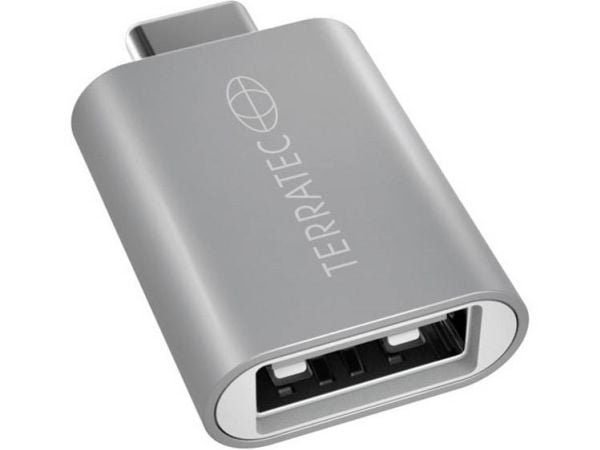 Terratec Connect C1, USB C, USB A, Silver