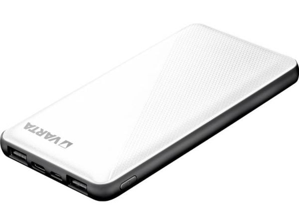Varta Energy - Strømbank - 10000 mAh - 37 Wh - 15 watt - 3 utgangskontakter (2 x USB, USB-C)