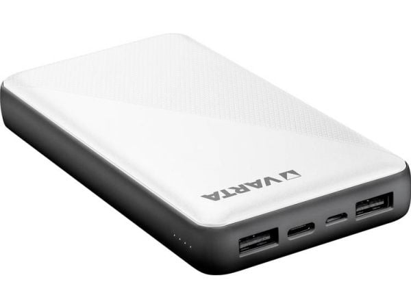 Varta Energy - Strømbank - 15000 mAh - 3 utgangskontakter (2 x USB, USB-C)