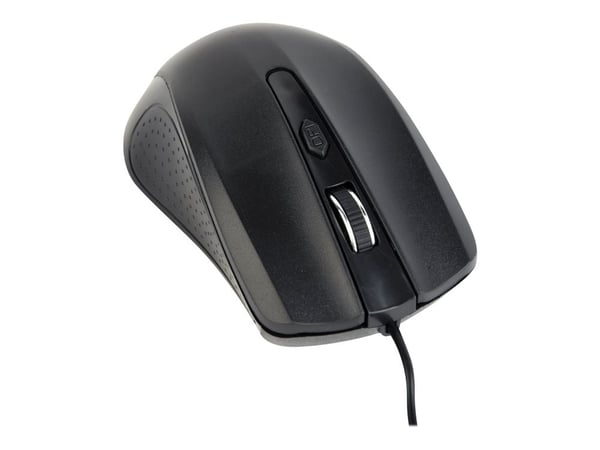 Gembird MUS-4B-01, Molempikätinen, Optinen, USB A-tyyppi, 1200 DPI, Musta