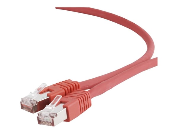 Gembird PP6A-LSZHCU-R-5M - Koblingskabel - RJ-45 (hann) til RJ-45 (hann) - S/FTP - CAT 6a - formstøpt - rød