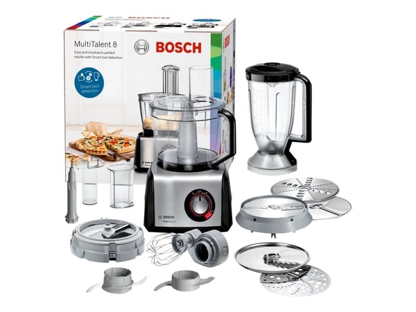 Bosch MultiTalent 8 MC812M865 - Matberedare - 1250 W - borstat stål/svart