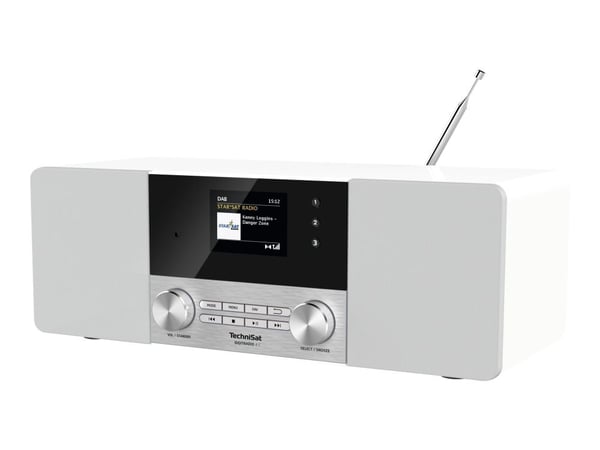 TechniSat DigitRadio 4 C - DAB-radio - 2 x 10 watt - hvit