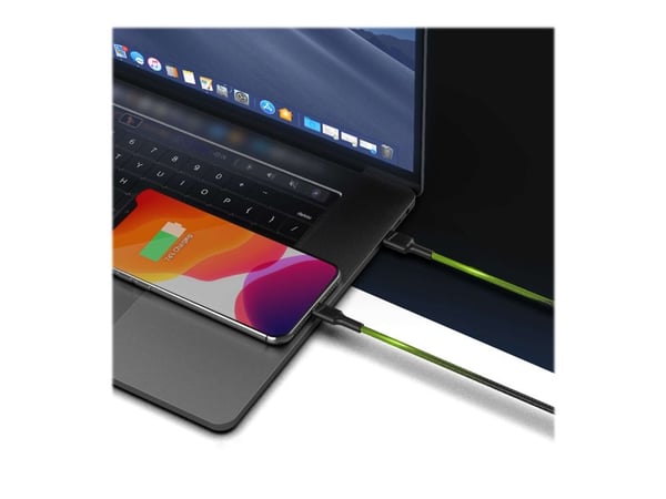 Green Cell KABGC07, 1 m, Lightning, USB C, Uros, Uros, Musta