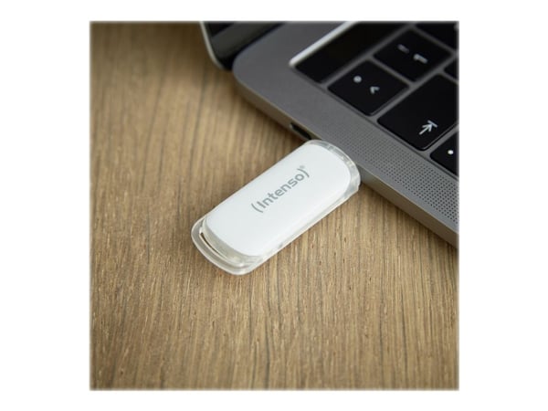 Intenso Flash - USB flash-enhet - 128 GB - USB-C 3.1 Gen 1 - vit