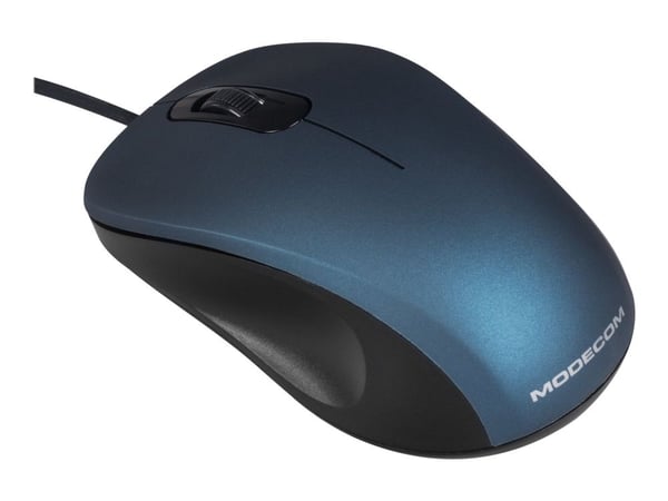 ModeCom MC-M10S - Mus - optisk - 3 knappar - kabelansluten - USB - blå