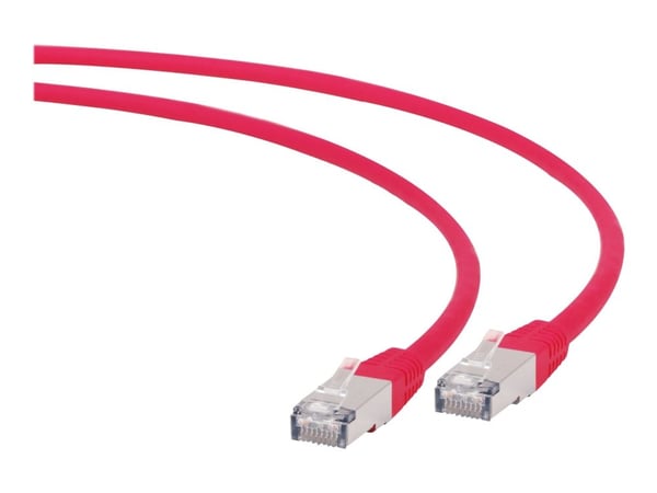 Gembird PP6A-LSZHCU-R-5M - Koblingskabel - RJ-45 (hann) til RJ-45 (hann) - S/FTP - CAT 6a - formstøpt - rød
