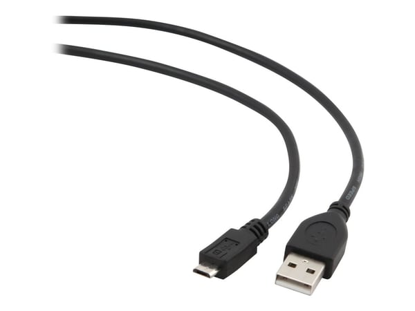 Cablexpert - USB-kaapeli - Micro-USB tyyppi B (uros) - USB (uros) - USB 2.0 - 10 cm - muotoiltu - musta