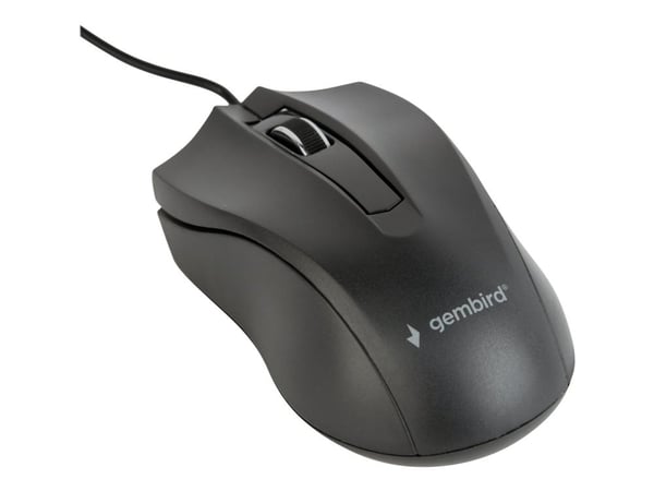 Gembird MUS-3B-01, Molempikätinen, Optinen, USB A-tyyppi, 1000 DPI, Musta