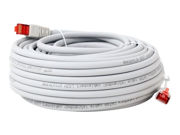 Cablexpert - Koblingskabel - RJ-45 (hann) til RJ-45 (hann) - S/FTP - CAT 6a - halogenfri, formstøpt, flertrådet - grå
