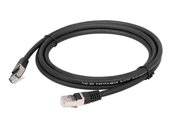 Cablexpert - Kablage - RJ-45 (hann) til RJ-45 (hann) - 2 m - S/FTP - CAT 6a - halogenfri, formet - svart