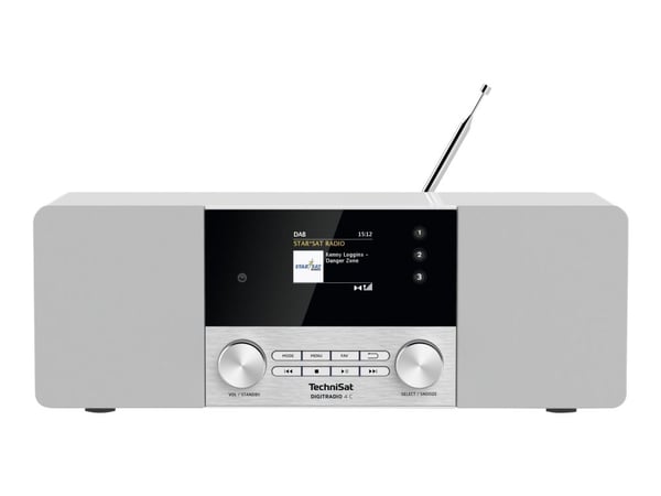 TechniSat DigitRadio 4 C - DAB-radio - 2 x 10 watt - hvit