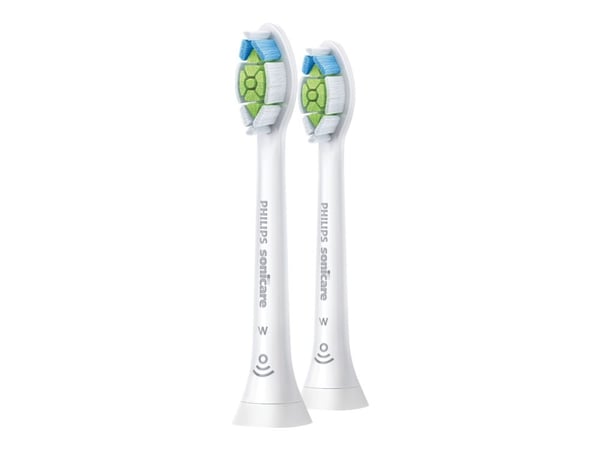 Philips Sonicare W HX6062 Optimal White - Extra tandborsthuvud - till tandborste - vit (paket om 2)