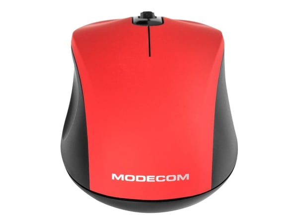 Modecom MC-WM10S, Molempikätinen, Optinen, Langaton RF, 1600 DPI, Punainen