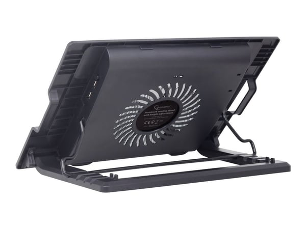 Gembird - Fläkt till bärbar dator/notebook - 17" - 150 mm - svart