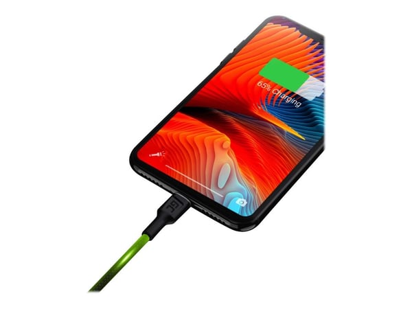 Green Cell KABGC05, 1,2 m, Lightning, USB A, Uros, Uros, Musta