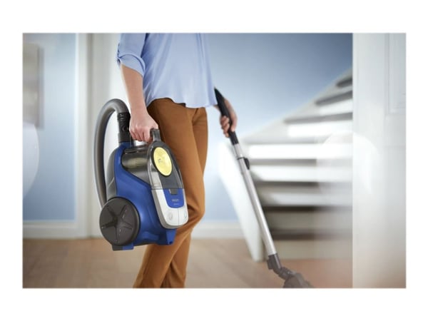 Philips 2000 Series XB2125 - Støvsuger - kanister - uten pose - dark blue/yellow