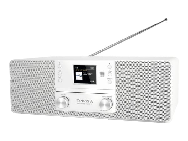 TechniSat DigitRadio 370 CD BT - Lydsystem - 2 x 5 watt - hvit