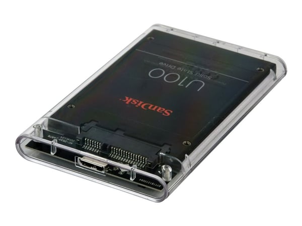 Cablexpert EE2-U3S9-6 - Drevkabinett - 2.5" - 1 Kanal - SATA - USB 3.0 - gjennomsiktig