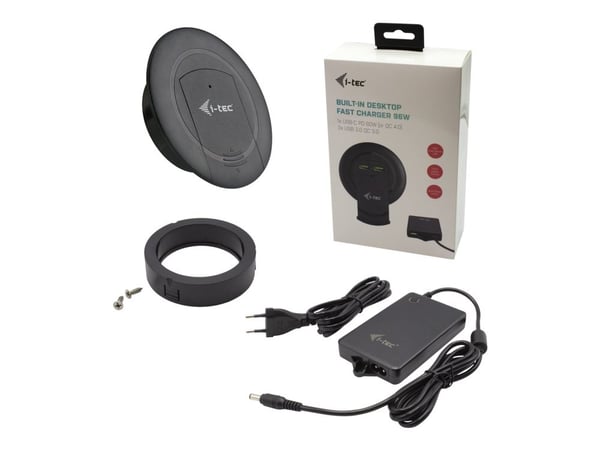 i-tec CHARGER96WD, Sisätila, AC, 12 V, Musta