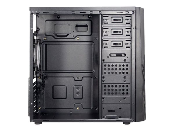 Inter-Tech B-02 - Tower - ATX - sidepanel med vindu (akryl) - ingen strømforsyning (ATX) - USB/lyd