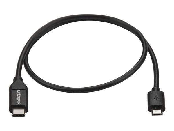 StarTech.com USB C - Micro USB -kaapeli - 0,5 m - M/M - Thunderbolt 3 -yhteensopiva - Micro USB -kaapeli -USB Type C - Micro USB -kaapeli (USB2CUB5...