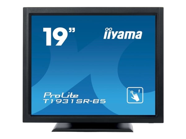 iiyama ProLite T1931SAW-B5 - LED-skjerm - 19" - berøringsskjerm - 1280 x 1024 - TN - 250 cd/m² - 1000:1 - 5 ms - HDMI, VGA, DisplayPort - høyttaler...
