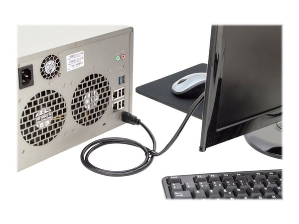 DIGITUS - HDMI-kabel med Ethernet - HDMI hann til HDMI hann - 5 m - svart - 4K-støtte