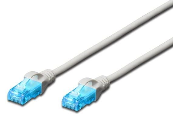 DIGITUS Professional - Liitäntäkaapeli - 1,5 m - UTP - CAT 5e - grå