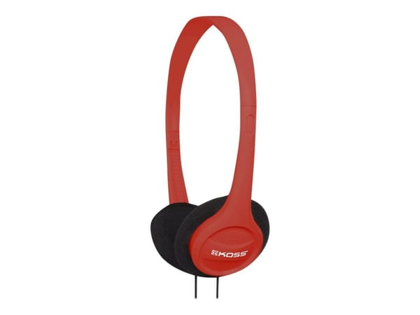 Koss KPH7 - Hodetelefoner - on-ear - kablet - 3,5 mm jakk - rød