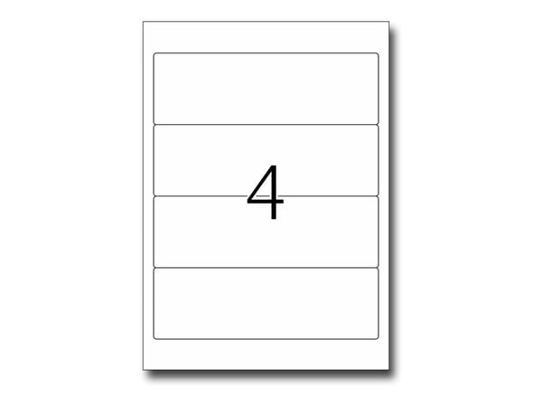 HERMA Special - Papir - matt - permanent selv-adhesiv - hvit - 192 x 61 mm 40 etikett(er) (10 ark x 4) opake arkivmappeetiketter
