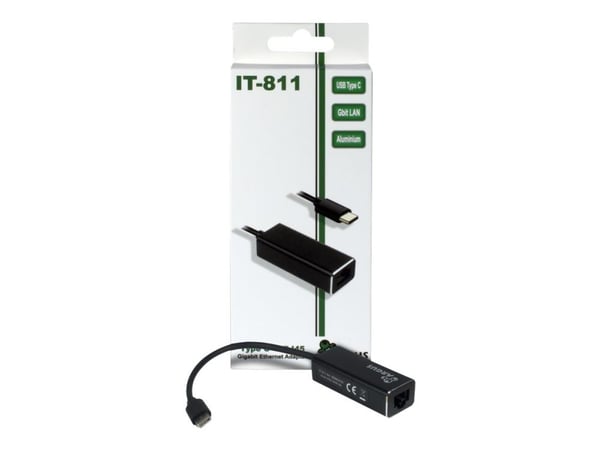 InterTech Argus IT-811 - Nettverksadapter - USB-C - Gigabit Ethernet - Svart (88885438)