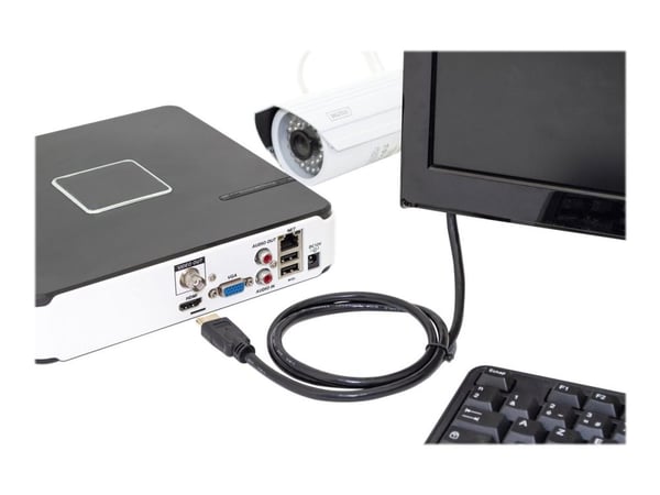 Digitus DB-330123-020-S, 2 m, HDMI-tyyppi A (vakio), HDMI-tyyppi A (vakio), 3840 x 2160 pikseliä, Äänen paluukanava (ARC), Musta