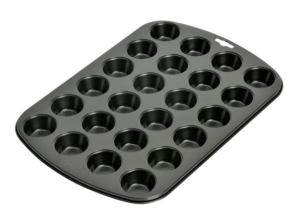 Kaiser 23 0064 6237, Muffinssivuoka, Suorakulmainen, Laskostettu pinta, 230 °C, Musta, Valettu alumiini
