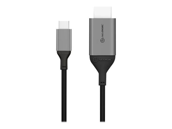 ALOGIC ULCHD01-SGR, 1 m, HDMI-tyyppi A (vakio), USB Type-C, Uros, Uros, Suora