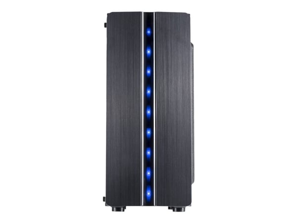 Inter-Tech 88881309, ITX-Tower, PC, Sort, ATX,ITX, Hjemme/kontor, Blå