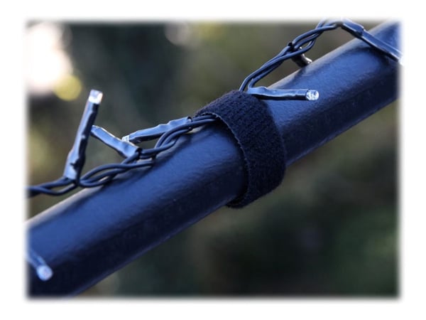 LTC PRO ROLL STRAP - Kosketuskiinnitteinen hihna - musta