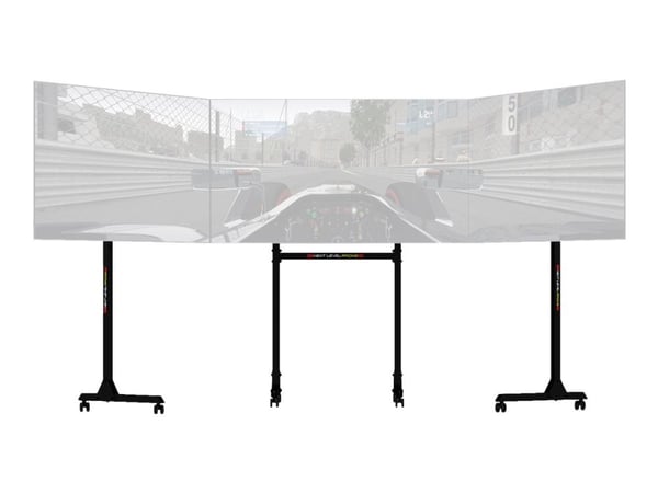 Next Level Racing Free Standing Triple Monitor Stand - Monteringssett (gulvstativ) - for 3 LCD/plasma-paneler - skjermstørrelse: 32"-65"