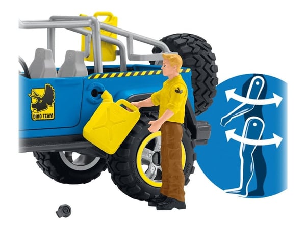 Schleich terrengkjøretøy med dino-utpost