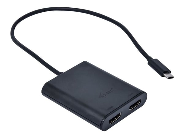 i-Tec - Extern videoadapter - USB-C 3.1 - 2 x HDMI - svart