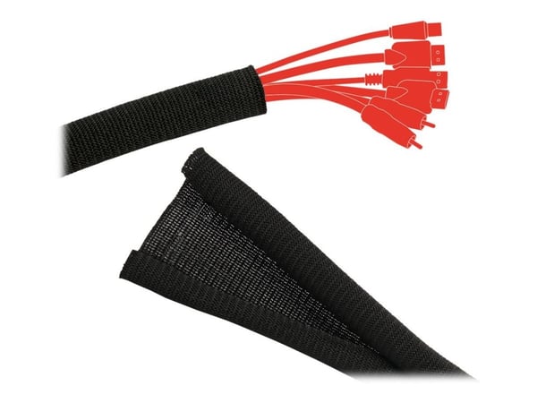 LTC PRO KABELRÖR - Kabelisolering - 25 m - sort