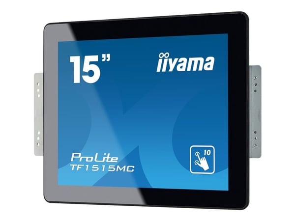 iiyama ProLite TF1515MC-B2 - LED-skjerm - 15" - åpen ramme - berøringsskjerm - 1024 x 768 - TN - 350 cd/m² - 800:1 - 8 ms - HDMI, VGA, DisplayPort ...