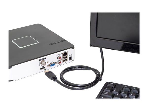 DIGITUS - HDMI-kabel med Ethernet - HDMI hann til HDMI hann - 5 m - svart - 4K-støtte