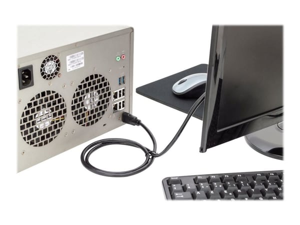 DIGITUS - HDMI-kabel med Ethernet - HDMI hann til HDMI hann - 3 m - svart - 4K-støtte
