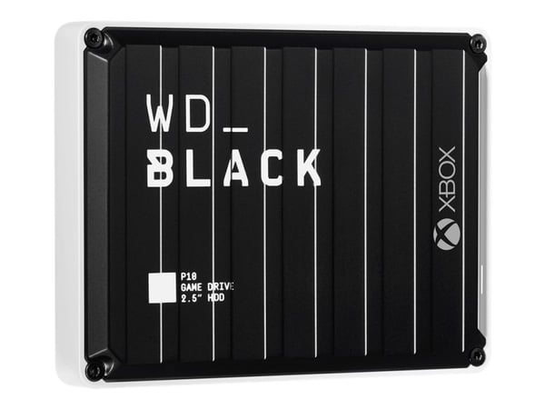 WD_BLACK P10 Game Drive for Xbox One WDBA6U0020BBK - Harddisk - 2 TB - ekstern (bærbar) - USB 3.2 Gen 1 - svart med hvit pynt