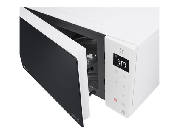 LG MS 23 NECBW, Hellan yläpuolelle, Solo-mikroaaltouuni, 23 L, 1000 W, Sisäänrakennettu näyttö, LED