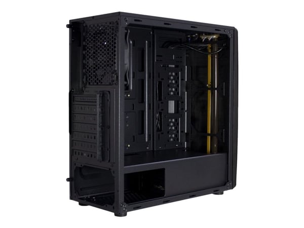 Inter-Tech 88881309, ITX-Tower, PC, Sort, ATX,ITX, Hjemme/kontor, Blå