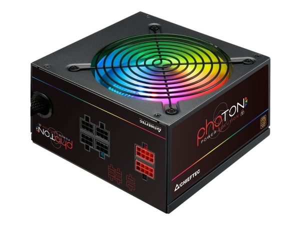 Chieftec Photon Series CTG-650C-RGB - Nätaggregat (intern) - ATX12V 2.3/ EPS12V - AC 230 V - 650 Watt - aktive PFC