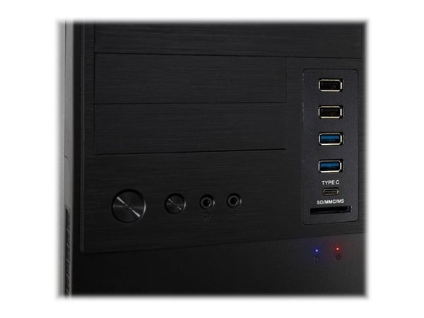 Inter-Tech IT-6865 - Tower - micro ATX - ingen strömförsörjning (ATX) - USB/ljud